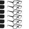 Kerecsen 6-Pack Reading Glasses Blue Light Blocking,Spring Hinge Readers for