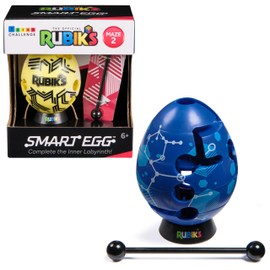 Rubik's 6073831 Smart Egg, Egg, Patience Game: Bring the Stick Through the Labyrinth, Train Concentration and Skill, Sorting Random Selection, Suitable from 6 Years, Red