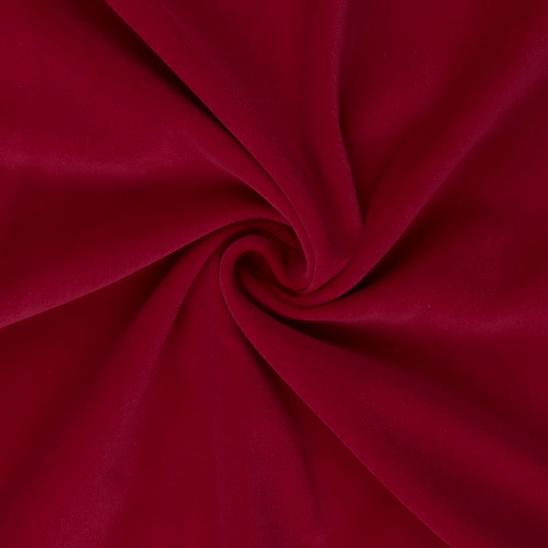 Mook Fabrics Velveteen Solid, Cranberry Cut by The Yard