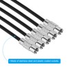 [PATIKIL] 6PCS 150mm Length Wire Keychain Cable Stainless Steel 2mm