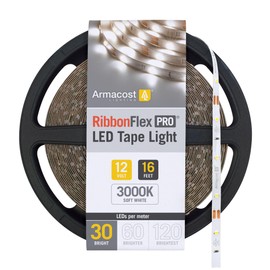 Armacost Lighting 141230 RibbonFlex Pro Tape Light 30 LEDs/m Strip Light, 3000K, 16.4 ft
