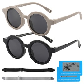 HTTDSLF Baby Sonnenbrille Baby 1, 2, 3 Jahre, Polarisierte Kinder Sonnenbrille Kinder, Kindersonnenbrille, Babysonnenbrillen für Jungen Mädchen, UV400 Schutz