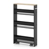 Giantex Kitchen Slim Storage Cart - 4 Tier Rolling Side