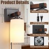 Plug in Wall Sconces Set of 2, Rustic Wall Light