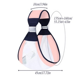 LAT Atmungsaktiv Baby Tragetuch, Verstellbare Koala Tragetuch, Multifunktionale Babytrage, 3D Netzstoff Babytrage für Neugeborene Kleinkinder bis 20KG (Rosa, A)