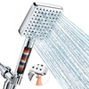 MakeFit Filtered Shower Head - 6 Modes High Pressure Handheld