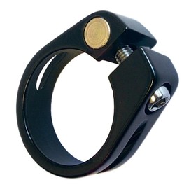 Laxzo ® Bike Seat Post Clamp Aluminum Alloy Quick Release Bicycle Seatpost Tube Clip 34.8mm for Mountain Bike Road Bike Fixie Gear Track Bike Folding Bike DH MTB BMX