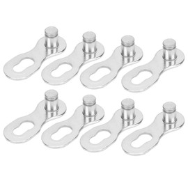 Bike Chain Lin,3 Pairs Bicycle Missing Link 11 Speed Chain Reusable Silver Steel Bike Chain Link Reusable Missing Chain Link for Mountain Bike Road Bike Quick Release Buckle Magic Button Silver