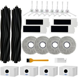 24-Pack Deebot T20 Omni / T20 Max / T20 Pro Robot Vacuum Accessory Kit - The Ultimate Cleaning Combo! Includes main brush, HEPA filter, mop pad, dust bag and side brushes