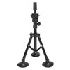 Metal Mannequin Head Stand Adjustable Hairdressing Training Head Tripod AccessoryBlack