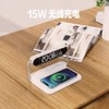 4-in-1 Multifunction Wireless Charger with Colorful Night Lights, Bluetooth Speaker,