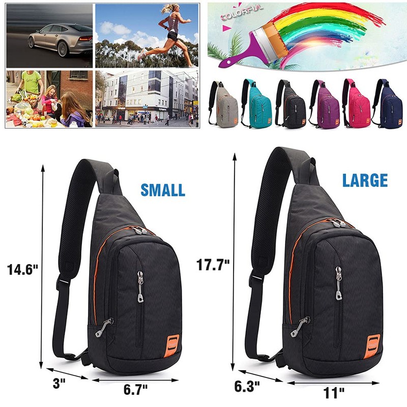 Peicees - Mochila pequeña con honda, impermeable, unisex, bandolera en