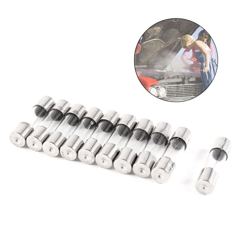 AIMALL 20Pcs M205 Glass Fuse 5mm x 20mm Slow Blow