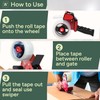 Zuvo Heavy Duty Tape Gun and Dispenser with 6 Clear