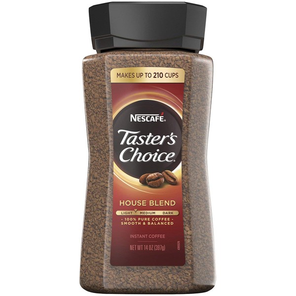 NESCAFE Taster's Choice Instant Coffee, House Blend (14 Ounce)