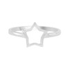 TISHAVI Star Shape Sterling Silver Ring, Size 9, 925 Silver
