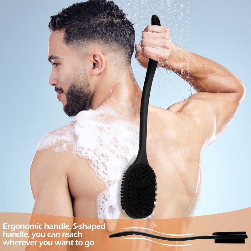 Back Scrubber for Shower, New Update Double Sided Body Scrub