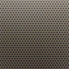 KYDEX Thermoform Sheet - (Honeycomb Camo) - (Liquid Metal) - (Gold/Black - Reversed) - (12in x 12in) - (1 Sheet) - (for Holster Making, Cosplay, Hobby) - (USA Made)