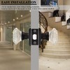 Orger Passage Glass Door Knob for Interior Hall and Closet,