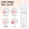 AILLSA Solid Gel Nail Glue for Nail Tips Strong Nail
