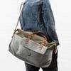 WEDDINGSTAR Large Canvas Weekend Travel Tote Bag