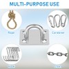 Gudui Eye Plate Heavy Duty, 304 Stainless Steel Oblong Pad