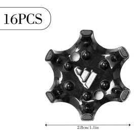 GLADFRESIT 16PCS Golf Spikes - Replacement Bulk Cleats Golf Spikes, Universal Golf Shoe Studs for Golf Shoe Easy Installation