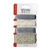 Artemio Set of 4 Decorative String, Synthetic, Silver, 10 x