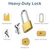 Ankilo Padlock with Key, Waterproof Solid Brass Key Lock with