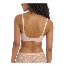 Freya Women's Offbeat Underwire Side Support Bra Plunge, Opaque, Natural Beige, 38GG US