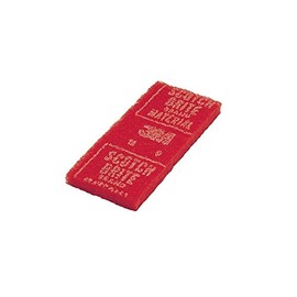 Teramoto Scotchbrite Hand Pat, Red, 4.5 x 9.8 x 1.0 inches (115 x 250 x 25 mm) (EP-518-650-2), 5 Sheets