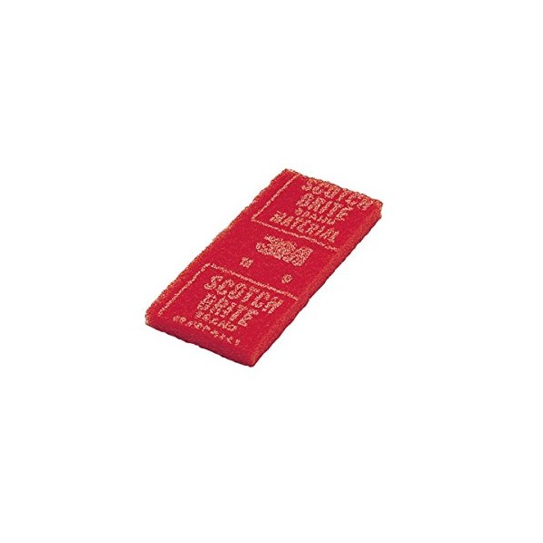 Teramoto Scotchbrite Hand Pat, Red, 4.5 x 9.8 x 1.0 inches (115 x 250 x 25 mm) (EP-518-650-2), 5 Sheets