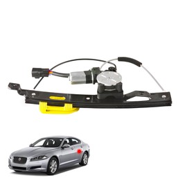 Predep Rear Left Driver Side Power Window Regulator with Motor Assembly Compatible for 2009-2015 Jaguar XF, 2010-2015 XFR, 2013-2015 XFR-S, Replacement C2Z26992