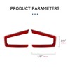 Car Carbon Fiber Seat Recline Handle Panel Cover Trim Accessories
