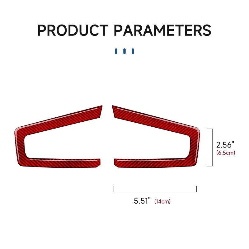 Car Carbon Fiber Seat Recline Handle Panel Cover Trim Accessories