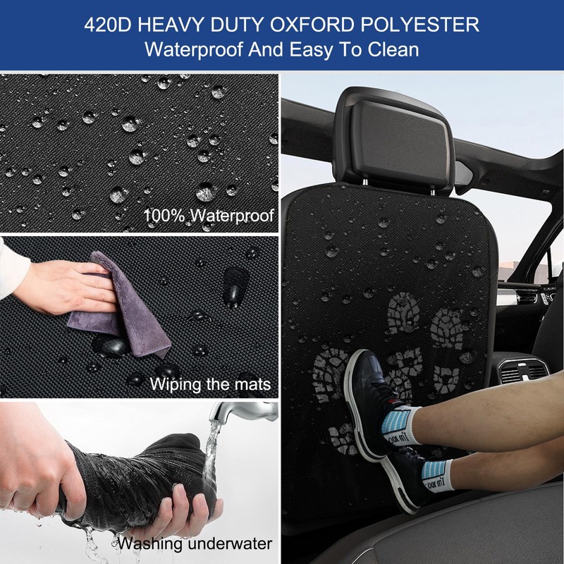 DUDSOEHO Kick Mats Back Seat Protector for Kids- 2 Pieces