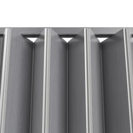SmartStandard 32" x 80" Accordion Doors Interior, PVC Accordion Folding Doors for Doorway, Include Door, Mounting Hardware and Handle, Double-Layer for Closet Bathroom Basement, Grey
