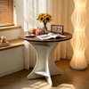 Lightdot 32" Round Dining Table Modern Circle Small Kitchen Table