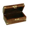 NKlaus Mango Wood / Brass Treasure Chest 14.5 x 7.5