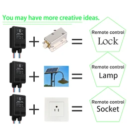 WOODGUILIN Remote Control Switch, 230 V Wireless Switch, AC110 V/220 V/240 V 30 A Relay Remote Switch, with 984FTFT Long Range; for Lamp, Pump, Roller Door, Theft Alarm, Electrical Equipment etc.