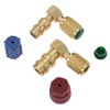 R12 to R134 A High/Low AC Fitting Port Retrofit Conversion
