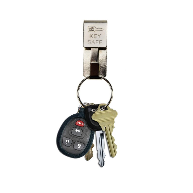 Lucky Line Key Safe Slip-On, 2” Wide Belt Key Ring