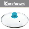 Pack of 2 Kerafactum Glass Pot Lid with Stainless Steel