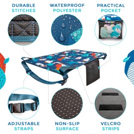 CozyFly Toddler Airplane Bed, Kids Airplane Seat Extender, Toddler Travel Bed, Kids Airplane Travel Essentials, Airplane Must Have for Toddlers, Baby Portable Plane Bed, Leg Hammock for Airplane