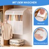 Kleiderbezüge Staubdicht, Transparente Kleiderschutzhülle mit großem Sichtfenster – 80x60x120cm Staub-