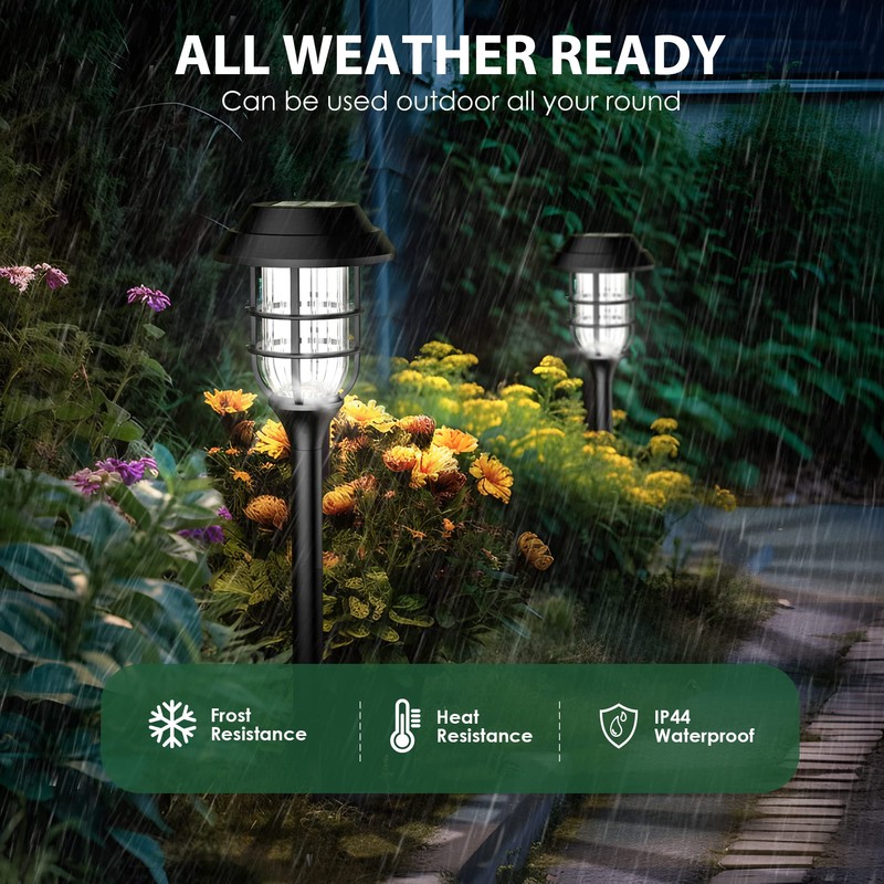 SOLPEX Solar Lights for Outside, Solar Outdoor Pathway Garden Lights