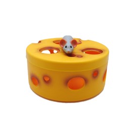 PAWS MYTH Cheesy Mouse Hunt Durable Interactive Cat Toy, 2 Pack