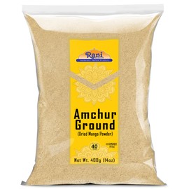 Rani Amchur (Mango) Ground Powder Spice 14oz (400g) ~ All Natural, Indian Origin | No Color | Gluten Friendly | Vegan | NON-GMO | Kosher | No Salt or fillers