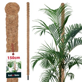 KOTARBAU® Moss Rod for Monstera Coconut Natural Diameter 3.2 x 150 cm Plant Rod Trellis for Monstera Plants Coconut Rod Plant Rod Moss Pole Monstera Trellis Flower Rod Moss Rod