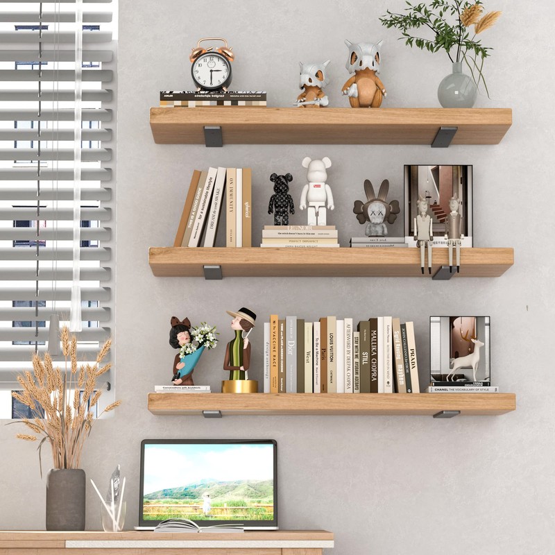 Ultra-Strong 12-Inch Steel Shelf Brackets (Pack of 4) - Easy